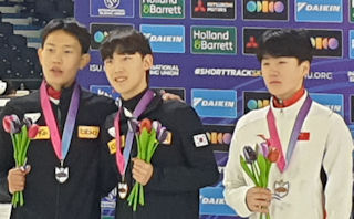 photo: medal winners 1000m Men